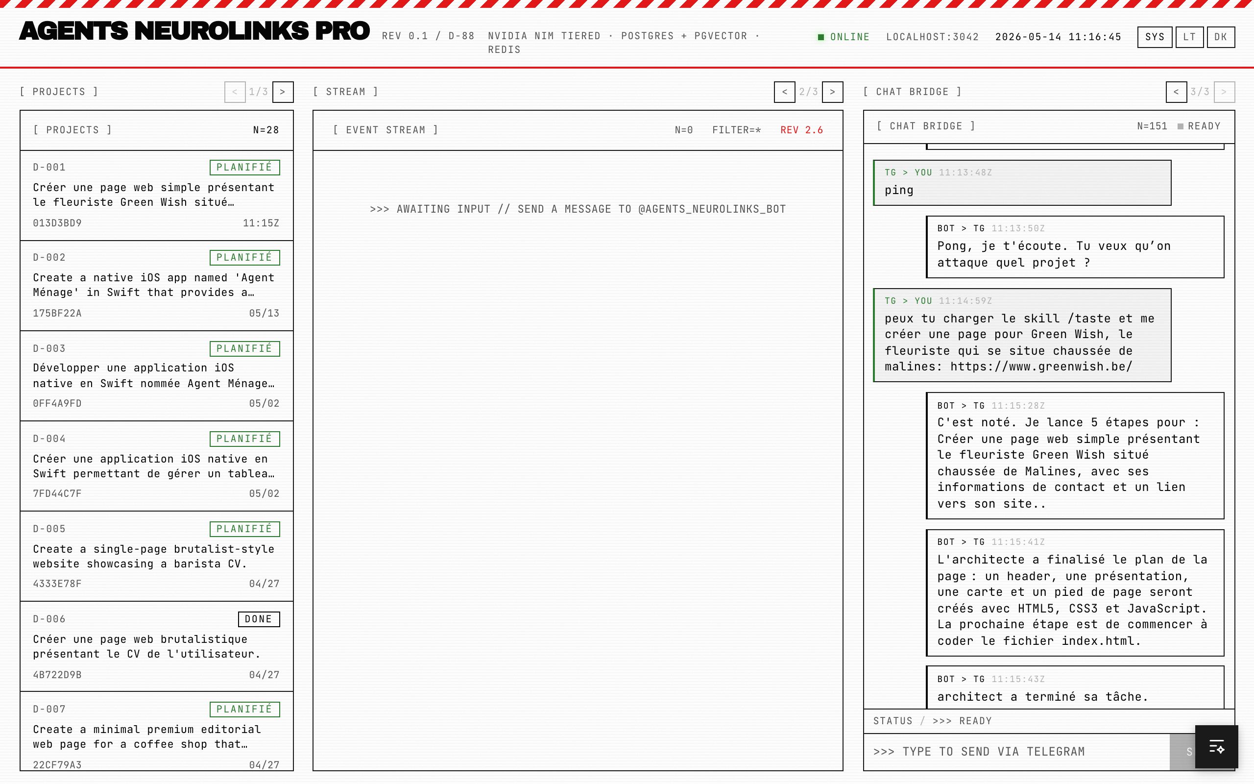 Agents Neurolinks Pro — screenshot
