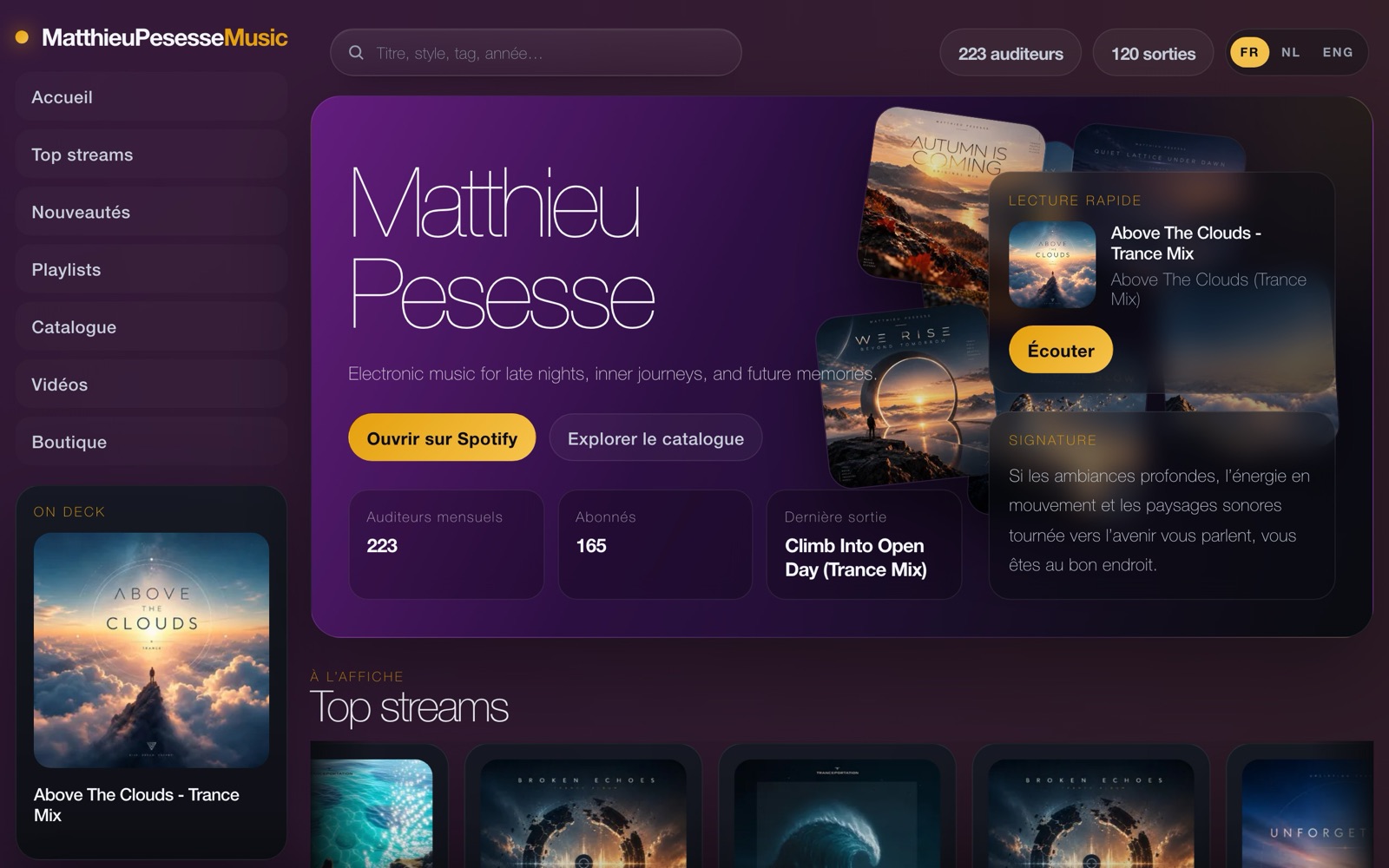 Matthieu Pesesse Music — Home and catalogue